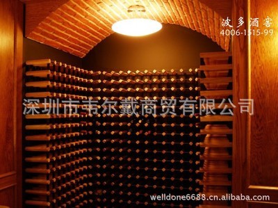 【波多90瓶可移动酒架,展示会用酒架,实木酒架,红酒展示架,】价格,厂家,图片,柜类、箱类,深圳市韦尔戴商贸-